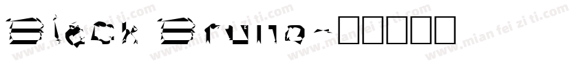 Black Bruno字体转换